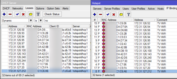 Automatic Bypass Of Hotspot Devices Based On Mac Address The Unofficial Mikrotik Site